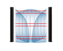 Immagine di BARRIERA DT DIGITALE CON RIVELATORI DOPPLER ALTEZZA 3MT PORTATA 100MT